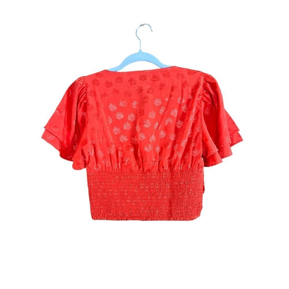 Urban Outfitters Women's Flare Sleeve Crop Top - Picture 2 of 6